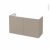 Meuble De Salle De Bains Sous Vasque Ginko Taupe 2 Portes Cotes Decors L100 X H57 X P40 Cm