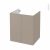 Meuble De Salle De Bains Sous Vasque Ginko Taupe 2 Portes Cotes Decors L60 X H70 X P50 Cm