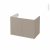 Meuble De Salle De Bains Sous Vasque Ginko Taupe 2 Portes Cotes Decors L80 X H57 X P50 Cm