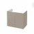 Meuble De Salle De Bains Sous Vasque Ginko Taupe 2 Portes Cotes Decors L80 X H70 X P50 Cm