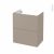 Meuble De Salle De Bains Sous Vasque Ginko Taupe 2 Tiroirs Cotes Decors L60 X H70 X P40 Cm