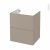 Meuble De Salle De Bains Sous Vasque Ginko Taupe 2 Tiroirs Cotes Decors L60 X H70 X P50 Cm