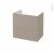 Meuble De Salle De Bains Sous Vasque Ginko Taupe 2 Tiroirs Cotes Decors L60 X H57 X P40 Cm