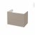 Meuble De Salle De Bains Sous Vasque Ginko Taupe 2 Tiroirs Cotes Decors L80 X H57 X P50 Cm