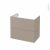 Meuble De Salle De Bains Sous Vasque Ginko Taupe 2 Tiroirs Cotes Decors L80 X H70 X P50 Cm