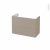 Meuble De Salle De Bains Sous Vasque Ginko Taupe 2 Tiroirs Cotes Decors L80 X H57 X P40 Cm