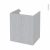 Meuble De Salle De Bains Sous Vasque Hoda Beton 2 Portes Cotes Decors L60 X H70 X P50 Cm