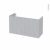 Meuble De Salle De Bains Sous Vasque Hoda Beton 2 Tiroirs Cotes Decors L100 X H57 X P40 Cm