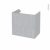 Meuble De Salle De Bains Sous Vasque Hoda Beton 2 Tiroirs Cotes Decors L60 X H57 X P40 Cm