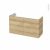 Meuble De Salle De Bains Sous Vasque Hosta Chene Naturel 2 Portes Cotes Decors L100 X H57 X P40 Cm