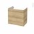 Meuble De Salle De Bains Sous Vasque Hosta Chene Naturel 2 Tiroirs Cotes Decors L60 X H57 X P40 Cm