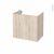 Meuble De Salle De Bains Sous Vasque Ikoro Chene Clair 1 Porte Cotes Decors L60 X H57 X P40 Cm