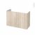 Meuble De Salle De Bains Sous Vasque Ikoro Chene Clair 2 Portes Cotes Decors L100 X H70 X P40 Cm