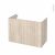 Meuble De Salle De Bains Sous Vasque Ikoro Chene Clair 2 Portes Cotes Decors L100 X H70 X P50 Cm