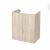 Meuble De Salle De Bains Sous Vasque Ikoro Chene Clair 2 Portes Cotes Decors L60 X H70 X P40 Cm