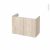 Meuble De Salle De Bains Sous Vasque Ikoro Chene Clair 2 Portes Cotes Decors L80 X H57 X P40 Cm