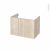 Meuble De Salle De Bains Sous Vasque Ikoro Chene Clair 2 Portes Cotes Decors L80 X H57 X P50 Cm