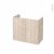 Meuble De Salle De Bains Sous Vasque Ikoro Chene Clair 2 Portes Cotes Decors L80 X H70 X P40 Cm