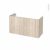 Meuble De Salle De Bains Sous Vasque Ikoro Chene Clair 2 Portes Cotes Decors L100 X H57 X P40 Cm