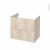 Meuble De Salle De Bains Sous Vasque Ikoro Chene Clair 2 Tiroirs Cotes Decors L80 X H70 X P50 Cm