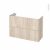 Meuble De Salle De Bains Sous Vasque Ikoro Chene Clair 2 Tiroirs Cotes Decors L100 X H70 X P40 Cm