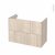 Meuble De Salle De Bains Sous Vasque Ikoro Chene Clair 2 Tiroirs Cotes Decors L100 X H70 X P50 Cm