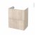 Meuble De Salle De Bains Sous Vasque Ikoro Chene Clair 2 Tiroirs Cotes Decors L60 X H70 X P40 Cm