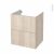 Meuble De Salle De Bains Sous Vasque Ikoro Chene Clair 2 Tiroirs Cotes Decors L60 X H70 X P50 Cm