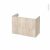 Meuble De Salle De Bains Sous Vasque Ikoro Chene Clair 2 Tiroirs Cotes Decors L80 X H57 X P40 Cm