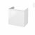 Meuble De Salle De Bains Sous Vasque Ipoma Blanc Brillant 1 Porte Cotes Decors L60 X H57 X P40 Cm