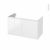 Meuble De Salle De Bains Sous Vasque Ipoma Blanc Brillant 2 Portes Cotes Decors L100 X H57 X P50 Cm