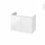 Meuble De Salle De Bains Sous Vasque Ipoma Blanc Brillant 2 Portes Cotes Decors L80 X H57 X P40 Cm