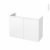 Meuble De Salle De Bains Sous Vasque Ipoma Blanc Mat 2 Portes Cotes Decors L100 X H70 X P40 Cm