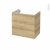 Meuble De Salle De Bains Sous Vasque Ipoma Chene Naturel 1 Porte Cotes Decors L60 X H57 X P40 Cm