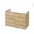 Meuble De Salle De Bains Sous Vasque Ipoma Chene Naturel 2 Portes Cotes Decors L100 X H70 X P50 Cm