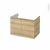 Meuble De Salle De Bains Sous Vasque Ipoma Chene Naturel 2 Portes Cotes Decors L80 X H57 X P50 Cm