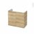 Meuble De Salle De Bains Sous Vasque Ipoma Chene Naturel 2 Portes Cotes Decors L80 X H70 X P40 Cm