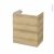 Meuble De Salle De Bains Sous Vasque Ipoma Chene Naturel 2 Tiroirs Cotes Decors L60 X H70 X P40 Cm