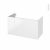 Meuble De Salle De Bains Sous Vasque Iris Blanc 2 Portes Cotes Decors L100 X H57 X P50 Cm