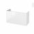 Meuble De Salle De Bains Sous Vasque Iris Blanc 2 Portes Cotes Decors L100 X H57 X P40 Cm