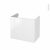 Meuble De Salle De Bains Sous Vasque Iris Blanc 2 Portes Cotes Decors L80 X H70 X P50 Cm