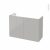 Meuble De Salle De Bains Sous Vasque Ivia Gris 2 Portes Cotes Decors L100 X H70 X P40 Cm