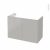 Meuble De Salle De Bains Sous Vasque Ivia Gris 2 Portes Cotes Decors L100 X H70 X P50 Cm