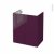 Meuble De Salle De Bains Sous Vasque Keria Aubergine 2 Portes Cotes Decors L60 X H70 X P40 Cm