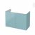 Meuble De Salle De Bains Sous Vasque Keria Bleu 2 Portes Cotes Decors L100 X H70 X P50 Cm