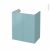 Meuble De Salle De Bains Sous Vasque Keria Bleu 2 Portes Cotes Decors L60 X H70 X P40 Cm