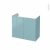 Meuble De Salle De Bains Sous Vasque Keria Bleu 2 Portes Cotes Decors L80 X H70 X P40 Cm