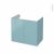 Meuble De Salle De Bains Sous Vasque Keria Bleu 2 Portes Cotes Decors L80 X H70 X P50 Cm