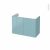 Meuble De Salle De Bains Sous Vasque Keria Bleu 2 Portes Cotes Decors L80 X H57 X P40 Cm