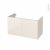 Meuble De Salle De Bains Sous Vasque Keria Ivoire 2 Portes Cotes Decors L100 X H57 X P50 Cm